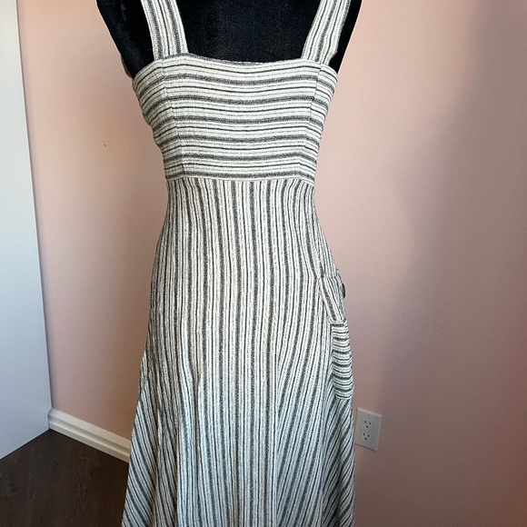 Edit Listing Anthropologie Eva Franco Stripe Utility Midi Dress - Picture 2 of 8